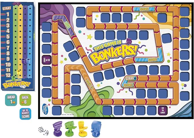 Hasbro Gaming This Game is Bonkers Board Game, Fresh Update of Classic Family Board Game, Wacky and Fun Board Games for Kids 8 and Up