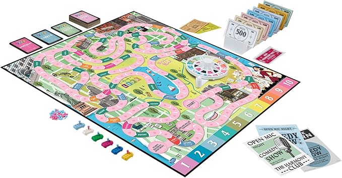 Hasbro Gaming The Game of Life: The Marvelous Mrs. Maisel Edition Board Game; Inspired by The Amazon Original Prime Video Series
