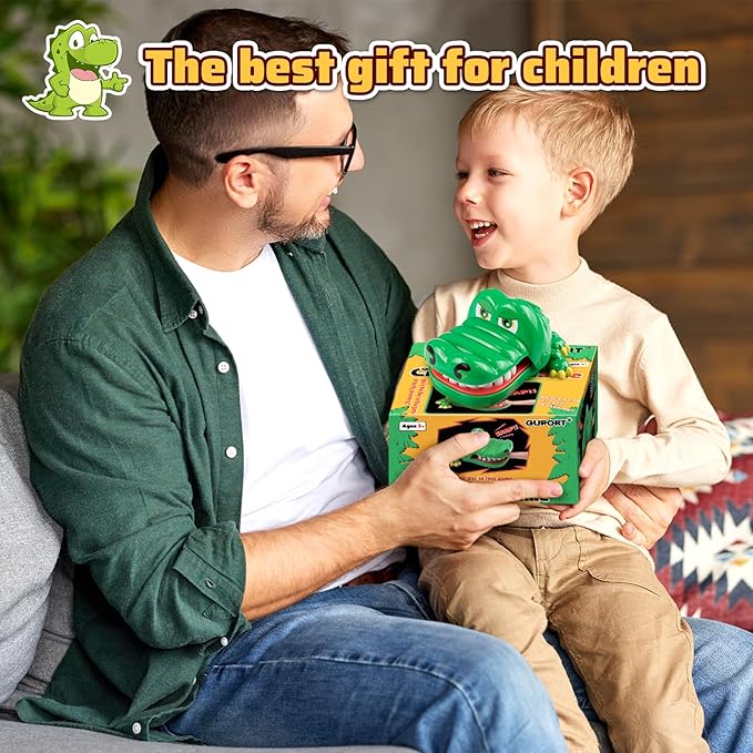 Upgraded Crocodile Teeth Dentist Game For Kids, Alligator Push Teeth Down, Funny Board Game