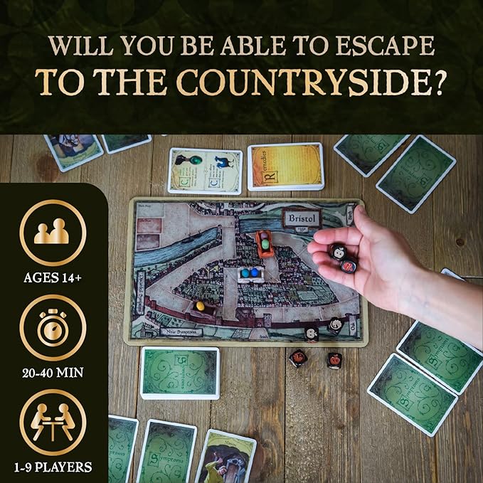 Facade Dark Cites Series Board Game of Strategy, Deceit, and Luck - Card Game for Teens Adults and Family - Bristol 1350