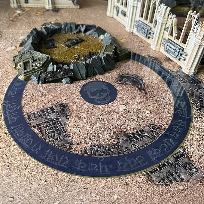 Jucoci Objective Point Markers 6PCS Set Objective Marker Compatible with WH40k Wargame (Miniature Not Included), Blue