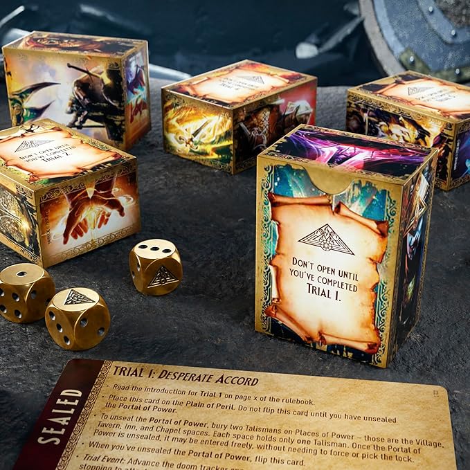 Hasbro Gaming Talisman Alliances: Fate Beckons Board Game | Talisman Expansion | Cooperative Fantasy Adventure Games | Ages 12+ | 2 to 6 Players