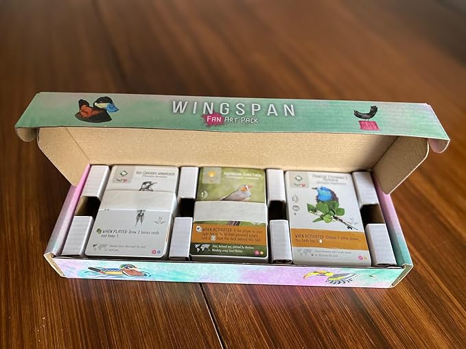 Stonemaier Games: Wingspan Fan Art Pack | Submitted Illustrations of Fan Favorite Birds in Wingspan | Needs Wingspan Base Game to Play