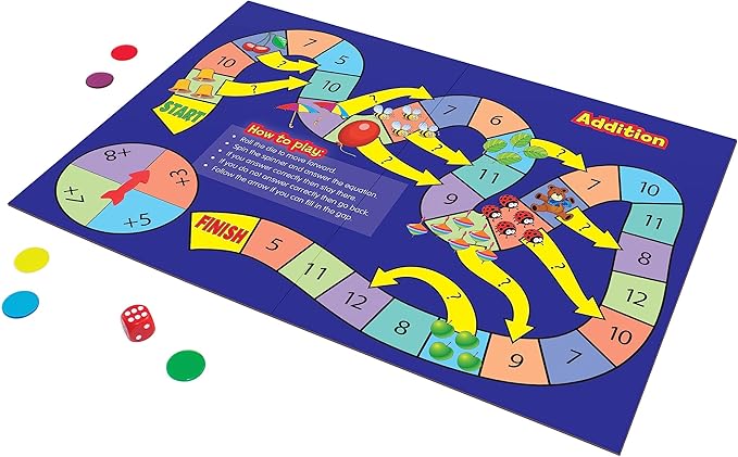 Junior Learning JL425 Math Board Games, Multi
