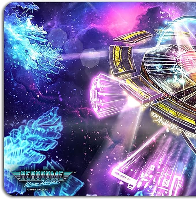 Aerodome: Game Mat - Kuiper Stadium - 14 x 24 Neoprene Mat, Scenic Image, Tactical Aerial Combat Card Game Accessory
