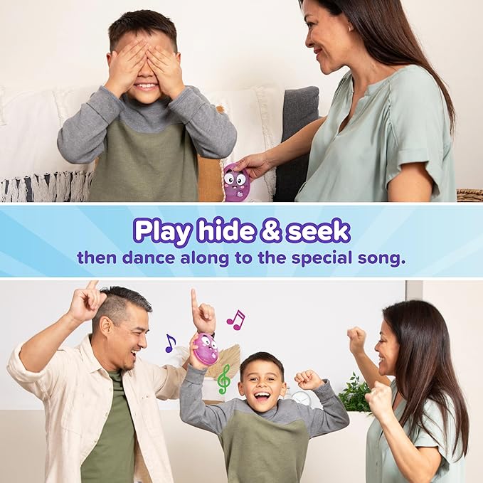 What Do You Meme? Eggcellent by Relatable, The Kid-Friendly Hide & Seek Game, Toddler Toys for Ages 3+, Includes 1 Eggcellent Light-Up Toy That Sings