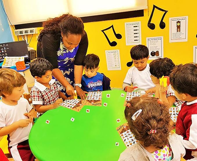 MISS FANTASY Thanksgiving Bingo Game - 24 Player Cards, Family & Toddler Friendly, Classroom Party Activities