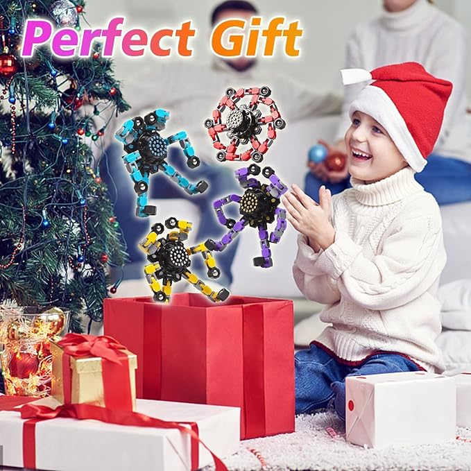 Transformable Fidget Spinners 32 Pcs for Kids and Adults Stress Relief Sensory Toys for Boys and Girls Fingertip Gyros for Classroom Party Favors for Kids Easter Basket Stuffers Gifts