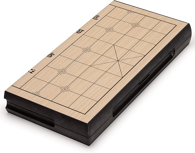 Yellow Mountain Imports Chinese Chess (Xiangqi) Magnetic Travel Set (12.2 Inches) - Compact, Folding Board Game Set