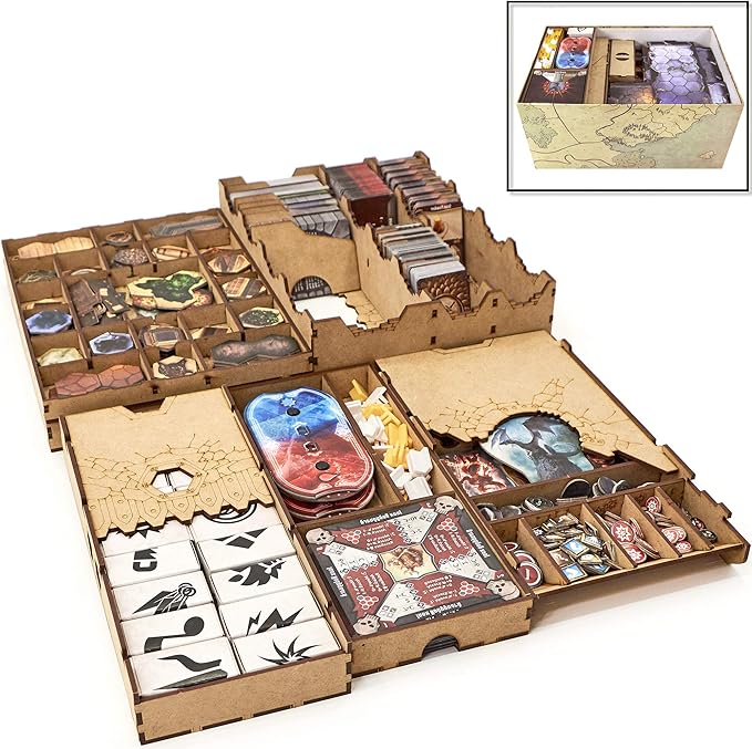 TowerRex Organizer for Gloomhaven and Forgotten Circles Expansion, Storage Insert for Gloomhaven, Board Game Accessories Upgrade