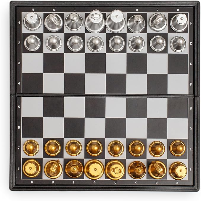 Travel Magnetic Chess mini Set (5 inches)-Compact, Foldable, Educational Board Game