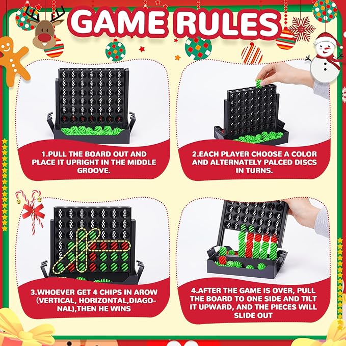 3D Printed 4 in a Row Game, 7inch Spiral Connect Game, Classic Strategy Board Game for 2 Player, Four in a Row Game for Stress Relief Toy, Travel Game for Ages 6 Up