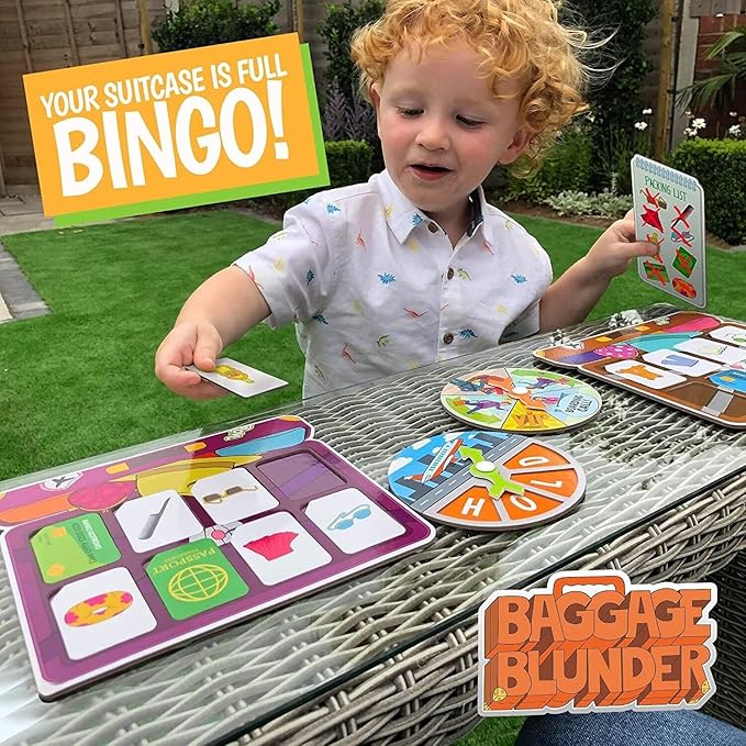 Baggage Blunder, The Travel Memory Game for Kids Ages 4-8, Active Fun Party Games for Kids 4-8