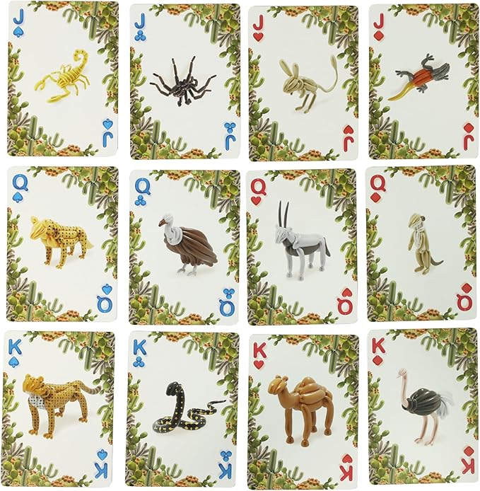 Balloon Ocean and Desert Bicycle Playing Cards - 2 Deck Set with Fun Original Art - Ideal for Childrens Parties