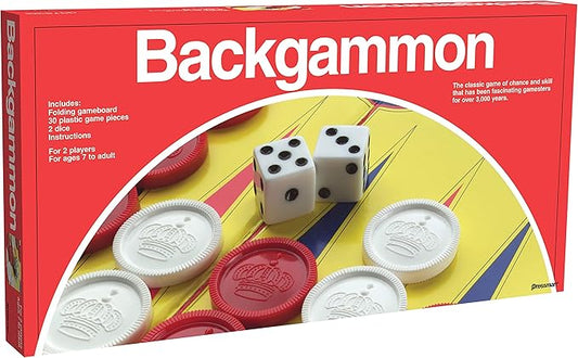 Pressman Backgammon The Classic Game of Chance and Skill That Has Been Fascinating Gamesters for Over 3,000 Years ,5"