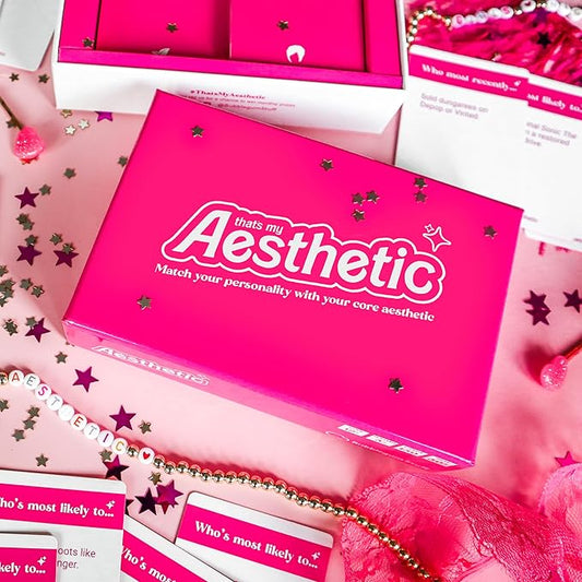 Bubblegum Stuff That's My Aesthetic - Hilarious Fun Personality Game - Discover Your Inner Style - 150 Cards, 8 Possible Cores - are You Cottagecore, Retrocore, or Something Else?
