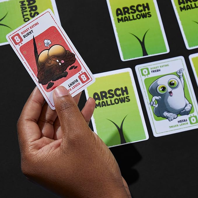 Hasbro Gaming Arschmallows Game | Marshmallow Butt Game | Funny Party Card Games for Teens, Adults, and Families | Ages 13 and Up | 2 to 6 Players (Amazon Exclusive)