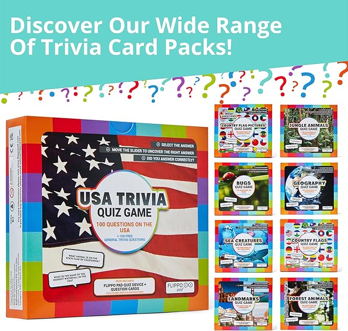 Quiz Device Game - Space Trivia Quiz Game - 25 Cards - 200 Questions - Educational & Fun - Ideal Travel Games for Kids - Family Quiz Games - Portable Pack - Age 6+