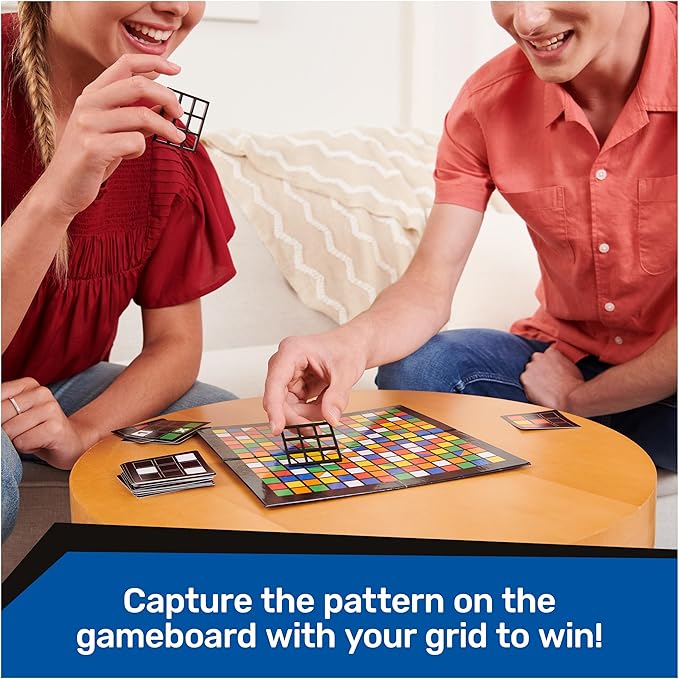 Rubik's Capture, Pack & Go Fast-Paced Problem-Solving Strategy Travel-Sized Two-Player Puzzle Board Game Fidget Toy, for Adults & Kids Ages 8 and up