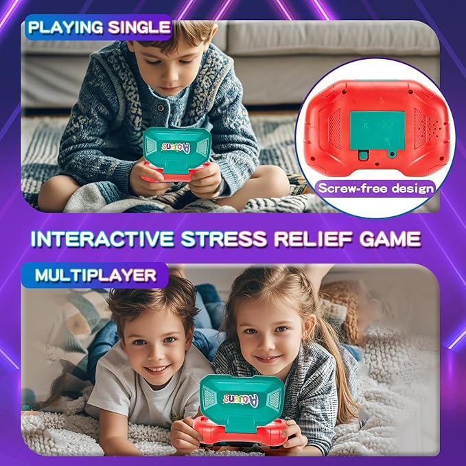 Handheld Dance Game,4 Mode,999 Level,Sensory Toys,Fast Puzzle Game,ADHD,Pop Fidget Toys for Kids Age 6-12,Birthday Gifts for Girls and Boys (Red)