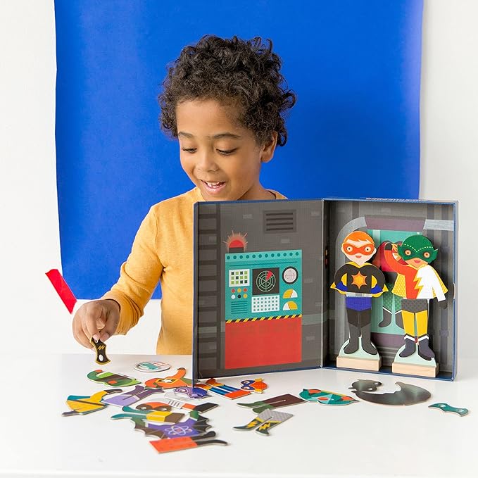 Petit Collage, Dress-Up Magnetic Superheroes