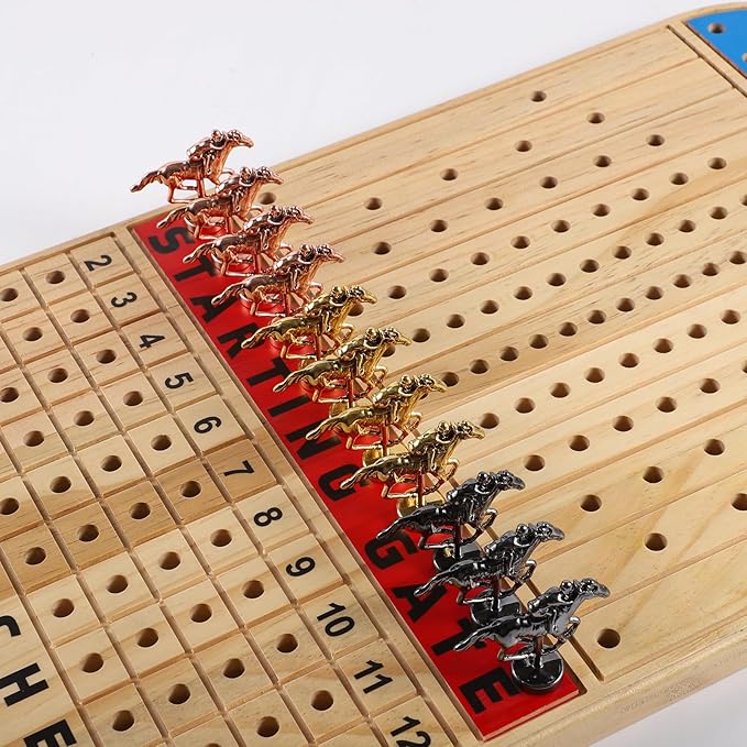 Large Metal Horse for Horse Racing Board Game，Gold×4, Rose Gold×4, Silver×3 Classic Style Collection Souvenirs (Gold×4+Rose Gold×4+Silver×3)