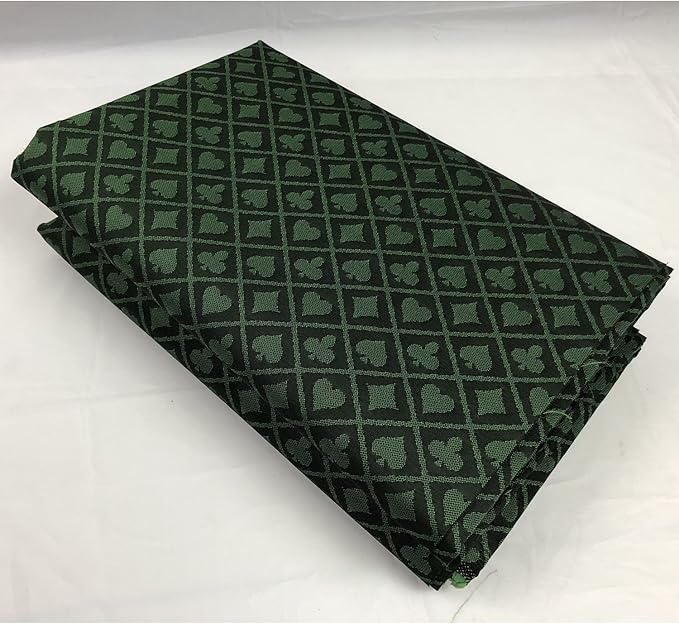 Speed Cloth Poker Table Fabric - 108X60 Inch Section of Suited Casino Card Game Table Felt Top Cover - Green