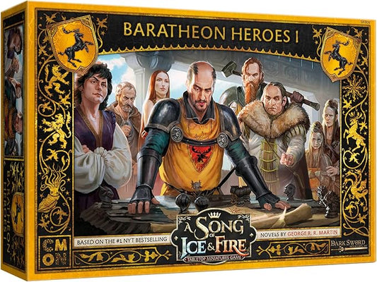 CMON A Song of Ice and Fire Tabletop Miniatures Baratheon Heroes I Box Set - Leaders of The Stormlands, Strategy Game for Adults, Ages 14+, 2+ Players, 45-60 Minute Playtime, Made by CMON