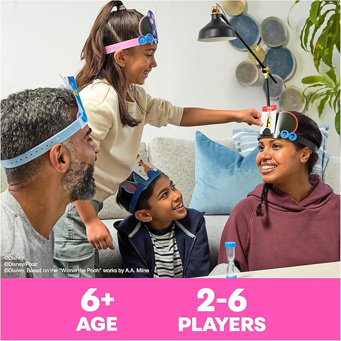 Spin Master Games, Disney Hedbanz, The Hilarious Meme Picture Guessing Game with Popular Disney Characters, 2-6 Players for Ages 6 & Up