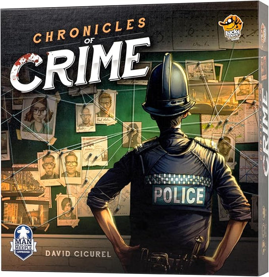 Chronicles of Crime Board Game | Murder Mystery Game | Criminal Investigation Game | Cooperative Game for Kids and Adults | Ages 12+ | 1-4 Players | Avg. Playtime 60-90 Mins | Made by Lucky Duck Games