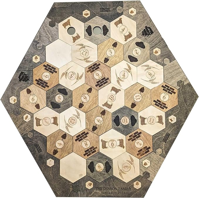 Wood Settler Game Board Expansion Pack - 2-6 Players | Includes: Expansion Pack Only, No Main Board