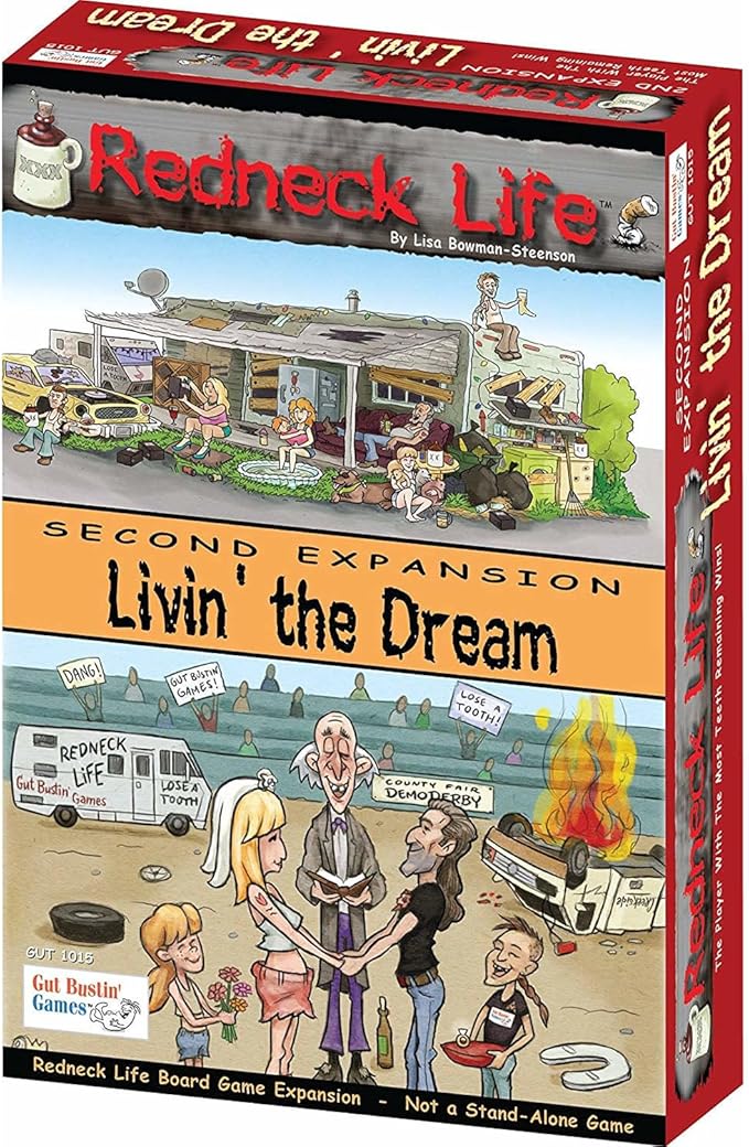 Gut Bustin' Games Livin' The Dream!: Redneck Life Board Game Expansion #2 Board Games