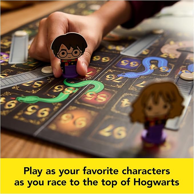 Spin Master Games, Wizarding World of Harry Potter Serpents & Staircases Classic Game, Harry Potter Game for Muggles, for Kids & Family, 1-4 Players, for Ages 5 & Up