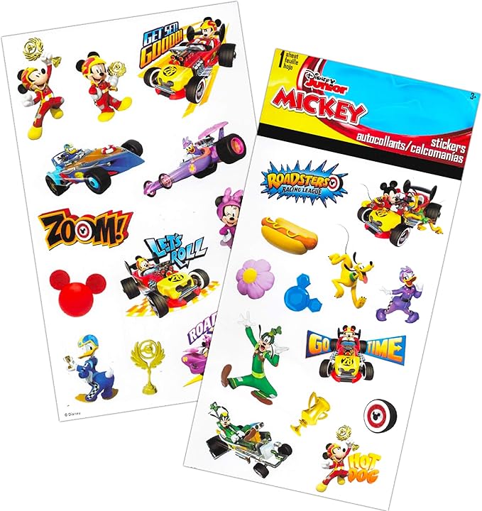 Disney Book Set for Toddlers ~ Pack of 12 Disney Board Books with Case and Stickers