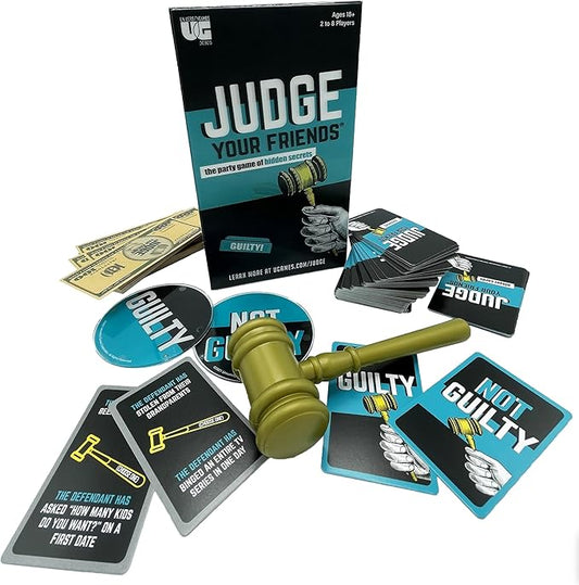 Judge Your Friends, The Hilarious Party Game of Hidden Secrets and Scenarios, Perfect for Game Night with Friends Ages 18 and Up, for 2 or More Players from University Games