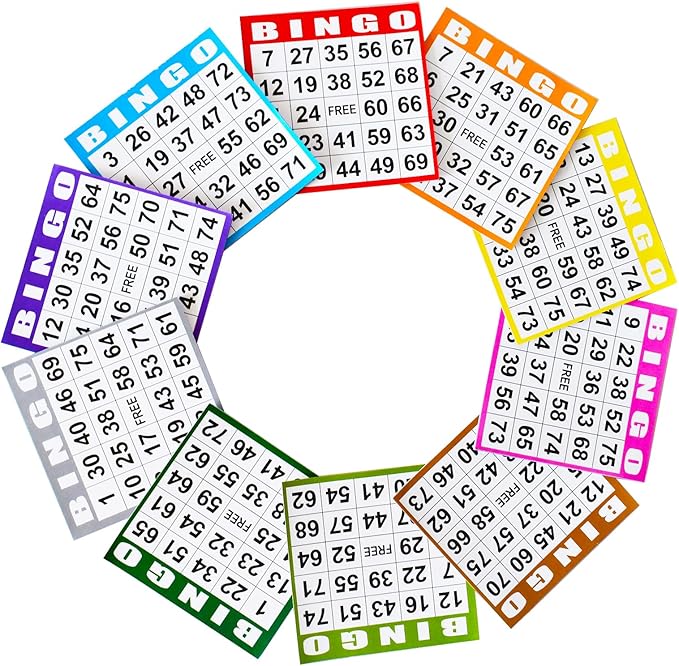SEETOOOGAMES Bingo Paper Game Cards - 1 Card -100 Books of 10 Sheets