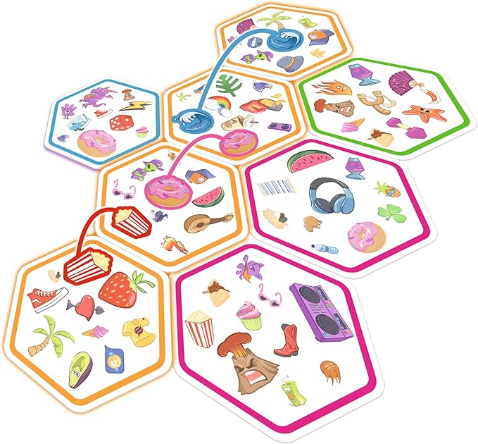 Spot It! Connect - Fast-Paced Team Matching Game, Quick Reflexes! Fun for Game Night with Family and Friends, Great for Kids & Adults, Ages 8+, 2-8 Players, 15 Minute Playtime, Made by Zygomatic