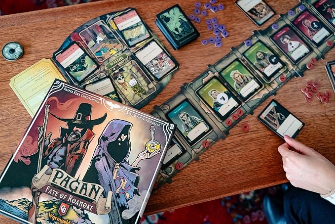 Pagan: Fate of Roanoke - Dueling Witch & Hunter Asymmetrical Deduction Card Game Filled with Intrigue & Mystery, 2 Players, 60 Mins