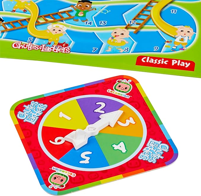 Hasbro Gaming Chutes and Ladders: CoComelon Edition Board Game for Kids | 2-4 Players | Preschool Back to School Gifts | Ages 3+ (Amazon Exclusive)