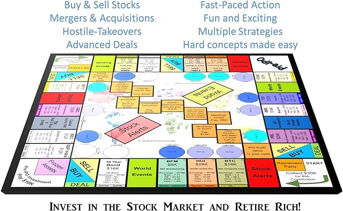 Stock Exchange Game - Family Friendly (10+) Board Game.