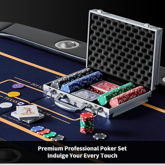 Boyzhood Poker Chips,200Pcs Poker Set with Aluminum Travel Case,11.5 Gram Poker Chips Set for Texas Holdem Blackjack Gambling