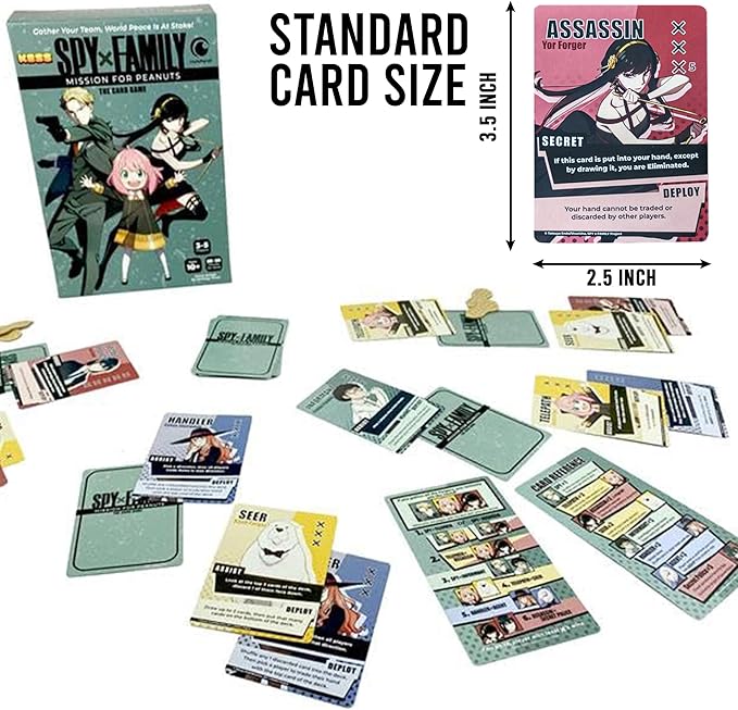 KESS ‘Spy X Family: Mission for Peanuts’ Board Game for Players 3-5, Indoor Fun, Ages 10 & Up, Playtime 20-30 Mins, Japanese Manga Anime
