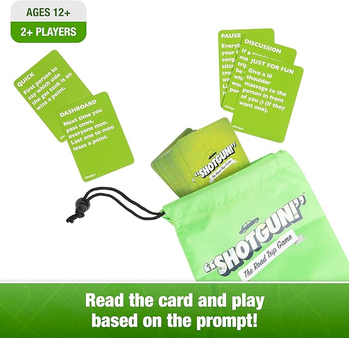 WHAT DO YOU MEME? Shotgun! - The Road Trip Car Game for Families, Travel Games and Road Trip Activities for Kids by Relatable