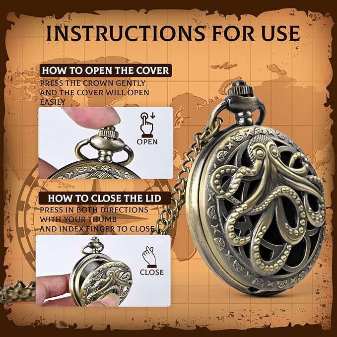 Mini DND Dice Set with Pocket Watch Shell, 7PCS Polyhedral Metal Dice Set Perfect for Dungeons and Dragons, MTG, Role Playing Board Games Accessory (ZY01-Bronze)
