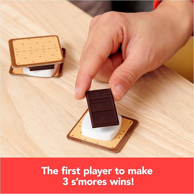HERSHEY’S S’mores Perfectly Toasted Game by Spin Master Games, Kids Toys & Kids Games & Camping Games, Board Games for Family Night, for Kids Ages 6+