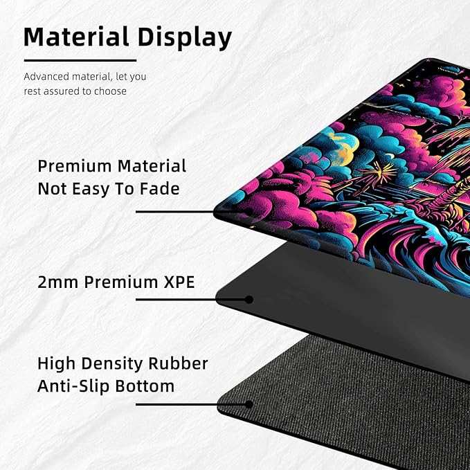 for MTG Playmat with Storage Bags, Card Playmat for TCG Card Playing Game,Rollable & Foldable for PTCG and Board Game Mat for Cards,Non-Slip Colorful Beach Desk Mat for Home Office