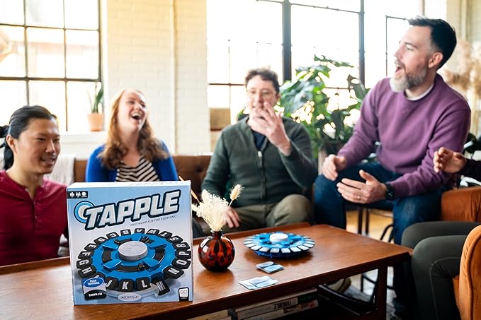 USAOPOLY TAPPLE® Word Game | Fast-Paced Family Board Game | Choose a Category & Race Against The Timer to be The Last Player | Learning Game Great for All Ages (1 Pack)