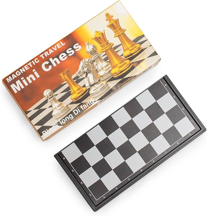 Travel Magnetic Chess mini Set (5 inches)-Compact, Foldable, Educational Board Game