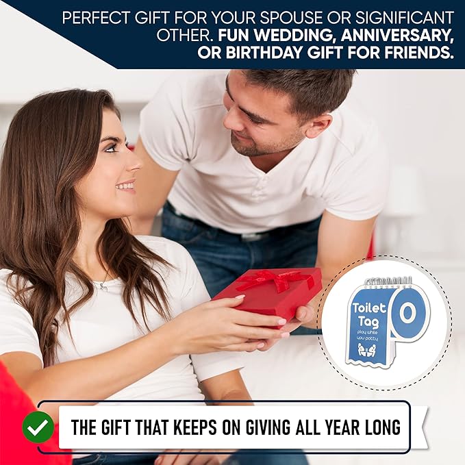 Toilet Tag - Couples Games, Couple Game Date Night, Couples Card Games, Relationship Card Game Couples, Date Night Game, Board Games Couples, Fun Couples Gifts, Funny Gifts for Men, Gifts for Husband