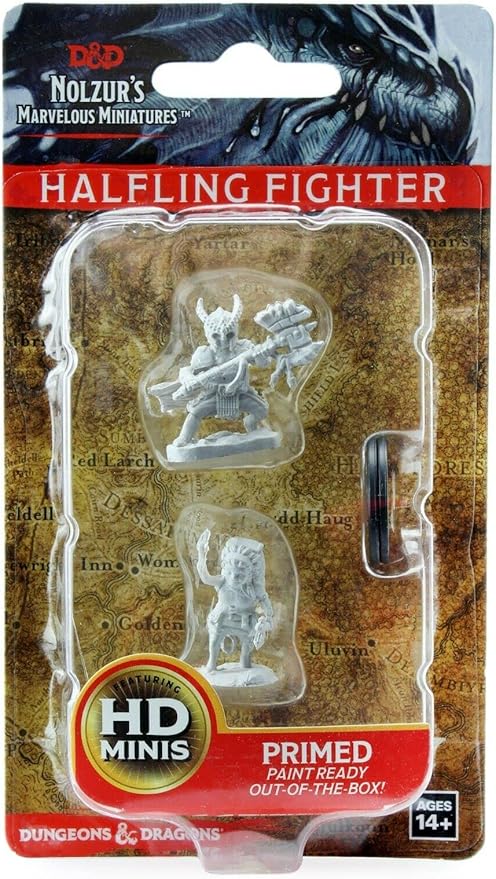 NECA D&D Nolzurs Marvelous Unpainted Miniatures: Wave 6: Female Halfing Fighter
